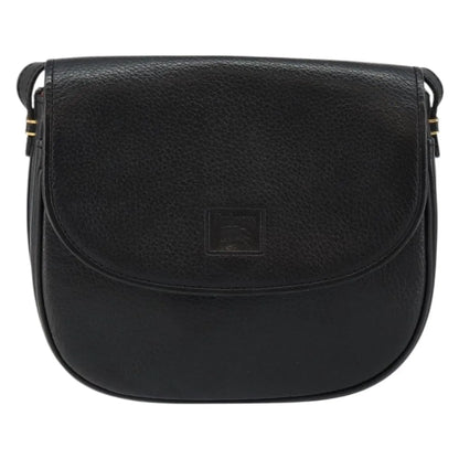 Burberry Flap Shoulder Leather, Black, Leather, Shoulder Bag