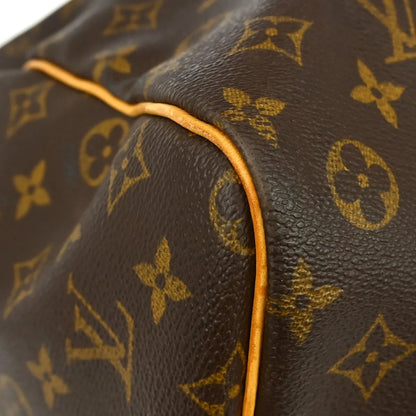Louis Vuitton Keepall Bandoulière Monogram, Brown, Canvas, Travel Bag