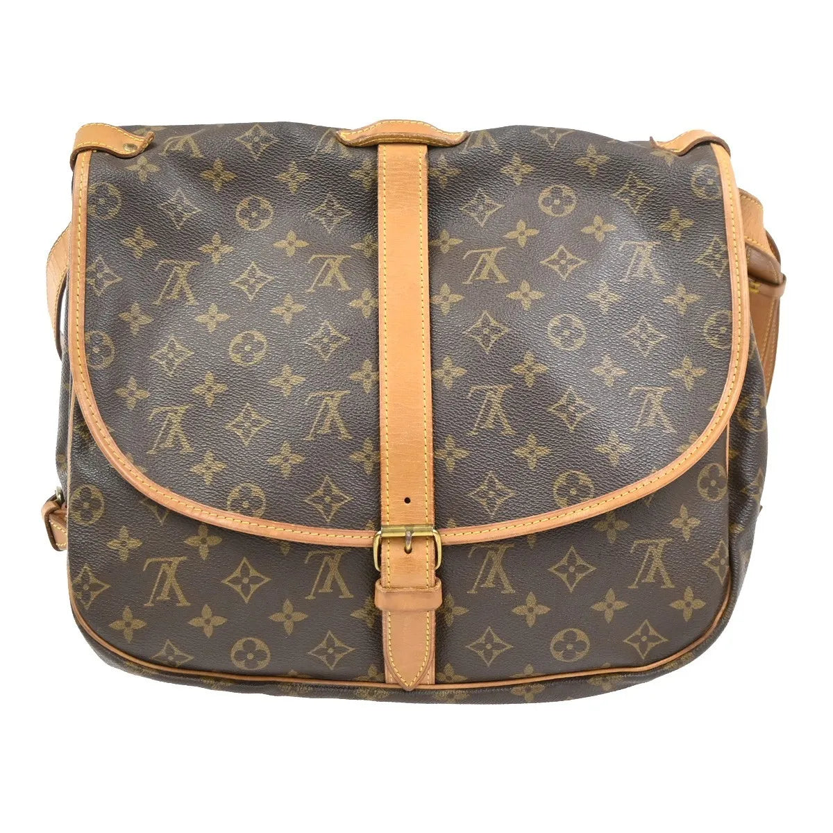 Louis Vuitton Saumur Monogram Canvas, Brown, Canvas, Shoulder Bag