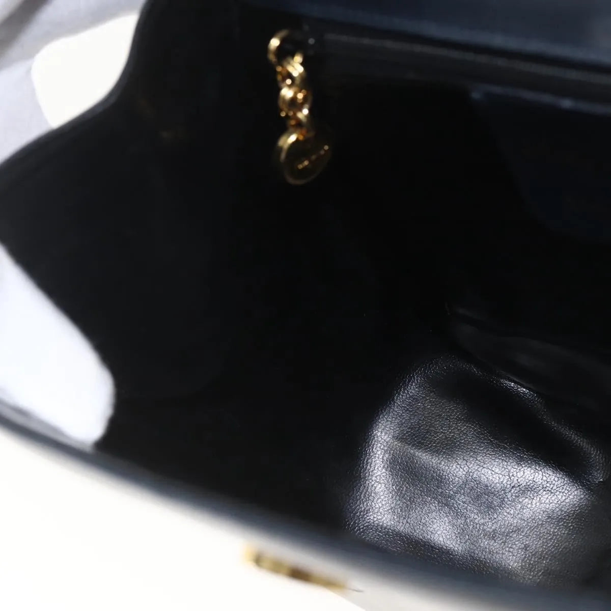 Salvatore Ferragamo Gancini Leather, Navy, Leather, Shoulder Bag
