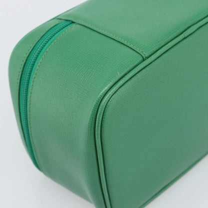 Burberry Vanity Leather, Green, Leather, Clutch