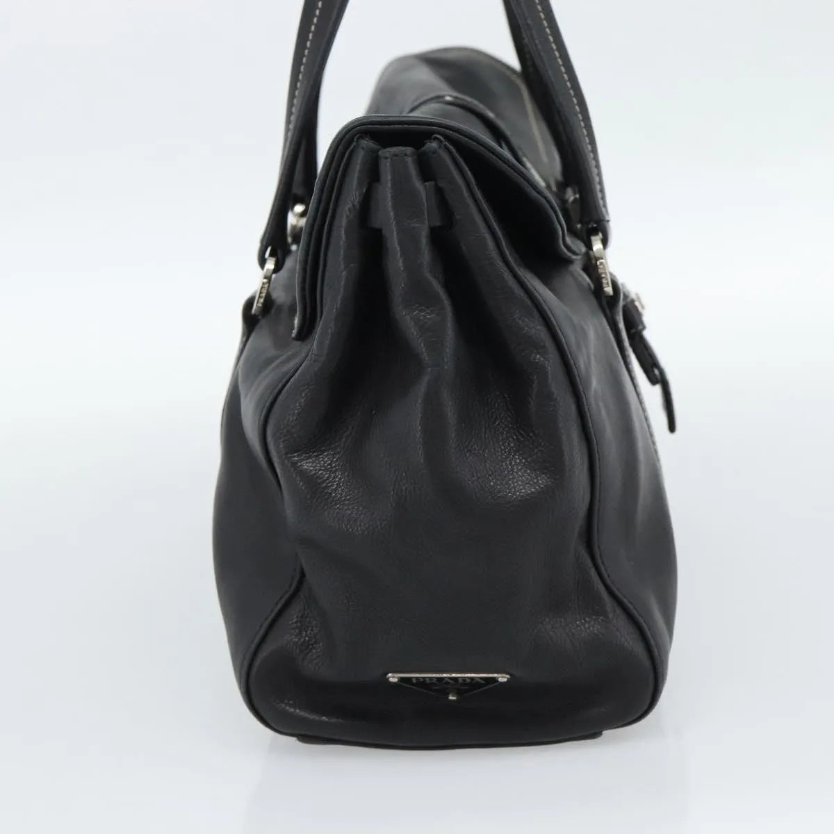 Prada Convertible Shopping Tote Saffiano Leather Saffiano Leather, Black, Leather, Tote Bag
