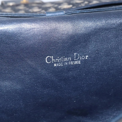 Christian Dior Vintage Trotter Canvas, Navy, Canvas, Shoulder Bag