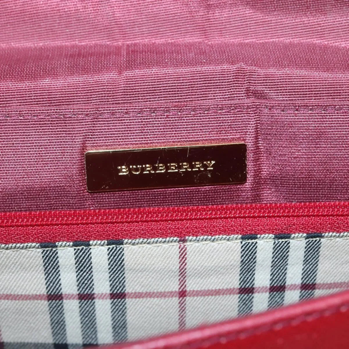 Burberry Vintage Leather, Red, Leather, Shoulder Bag