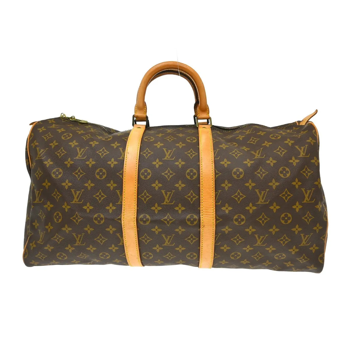 Louis Vuitton Keepall Monogram, Brown, Canvas, Travel Bag