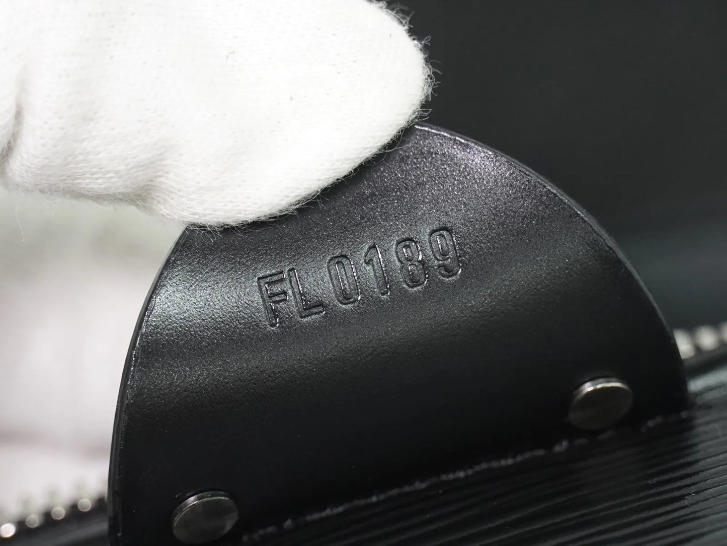Louis Vuitton Cannes Epi, Black, Leather, Handbag