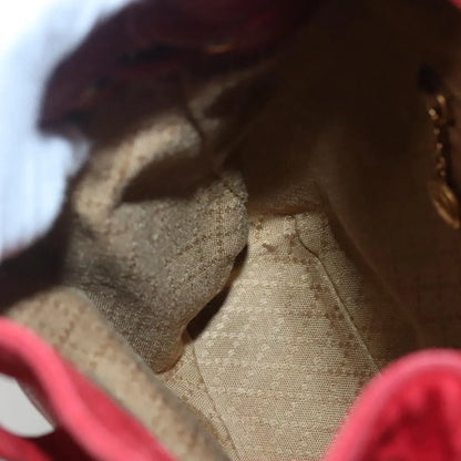 Gucci Vintage Bamboo Suede, Red, Suede, Backpack