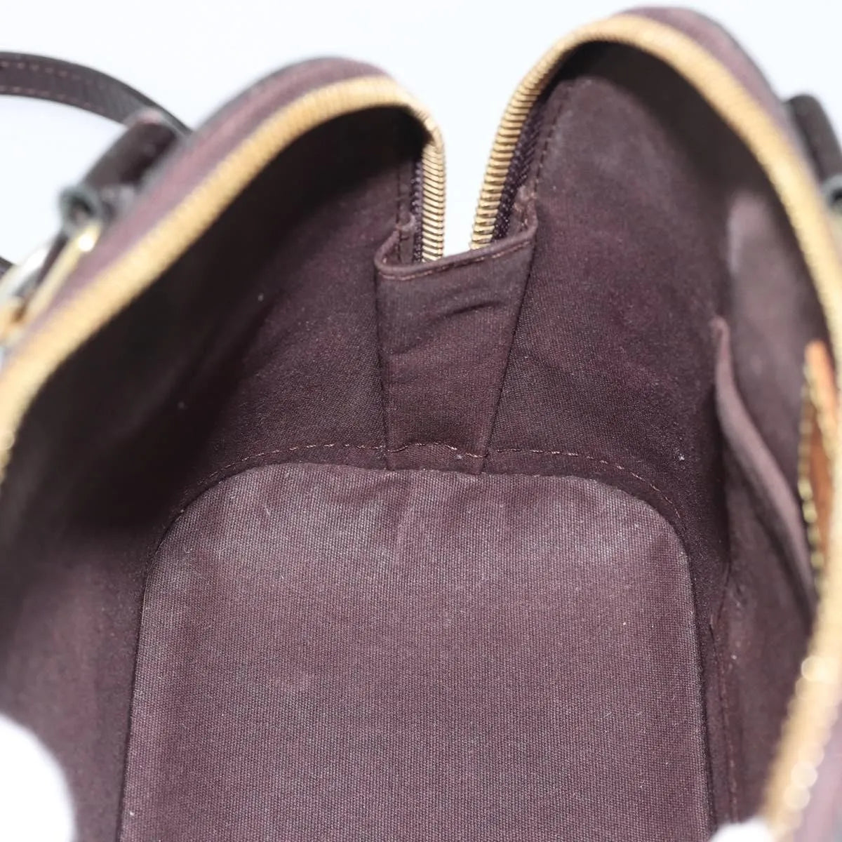 Louis Vuitton Alma Patent Leather, Brown, Patent Leather, Handbag