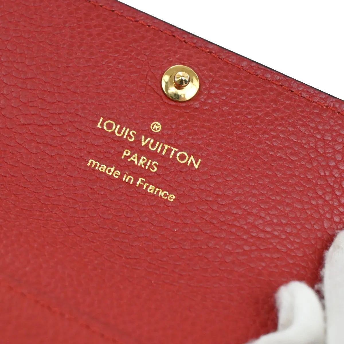 Louis Vuitton Pont Neuf Monogram Empreinte Leather, Red, Leather, Wallet