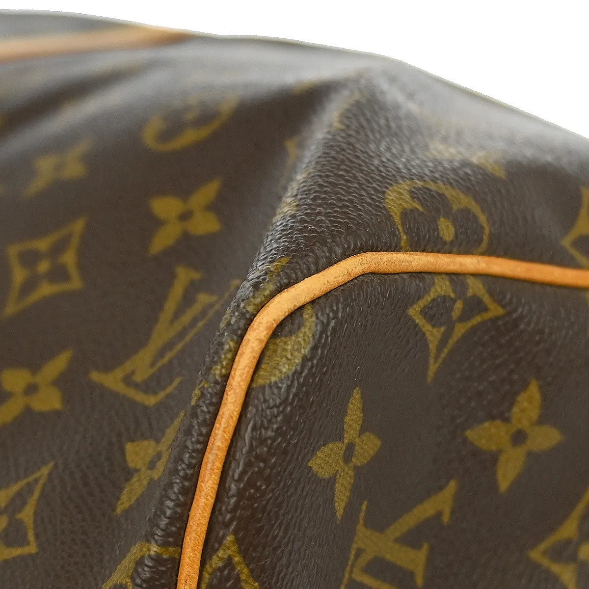 Louis Vuitton Barrel Keepall Fleur Monogram Vernis, Brown, Canvas, Handbag