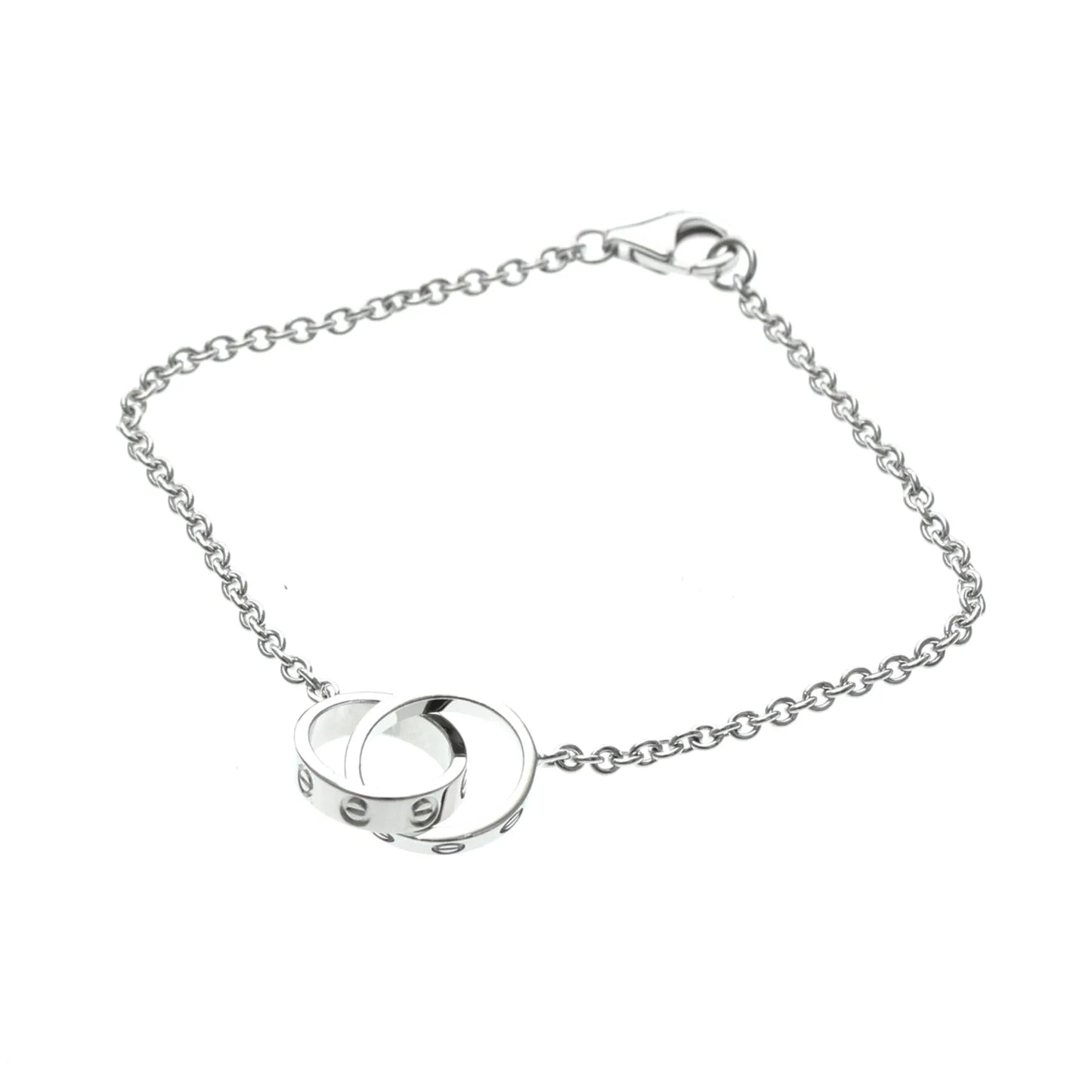 Cartier Love Interlocking 18K White Gold, Silver, White Gold, Bracelet