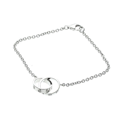 Cartier Love Interlocking 18K White Gold, Silver, White Gold, Bracelet
