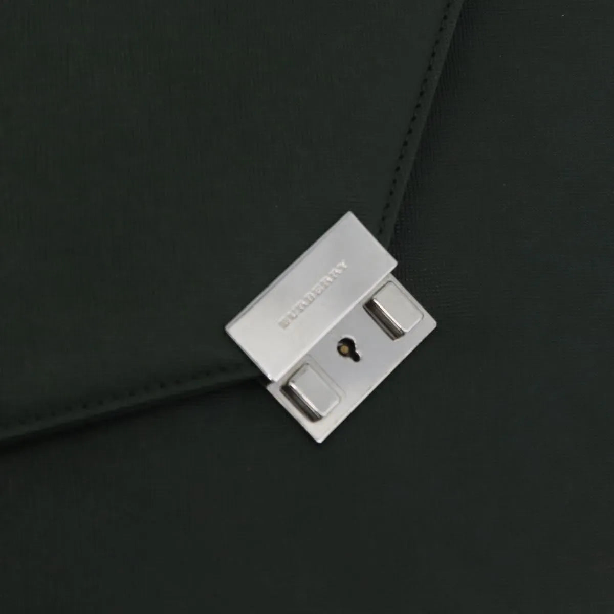 Burberry Briefcase Leather, Green, Leather, Briefcase