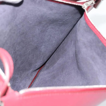 Celine Fortune Cookie Convertible Leather, Burgundy, Leather, Shoulder Bag