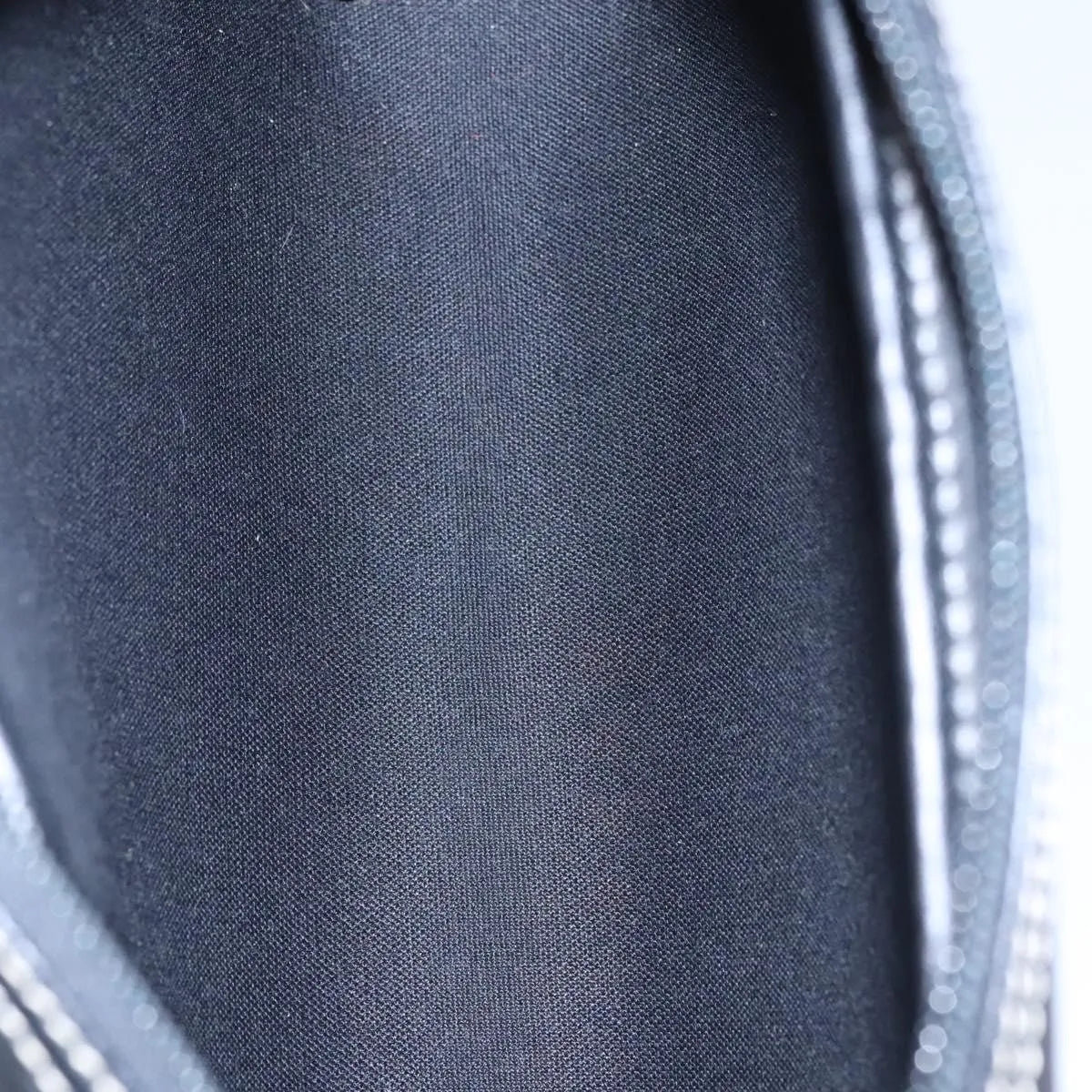 Christian Dior Vintage Honeycomb Zip Coated Canvas, Black, Canvas, Clutch