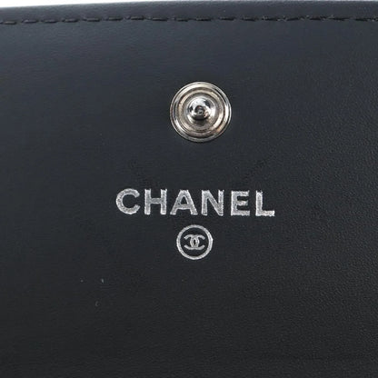 Chanel CC French Flap Quilted Patent Leather, Black, Patent Leather, Wallet