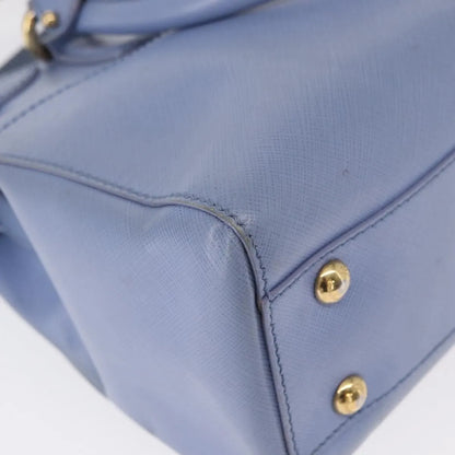 Salvatore Ferragamo Beky Tote Saffiano Leather, Blue, Leather, Handbag