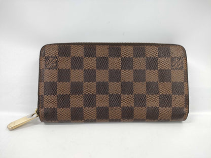 Louis Vuitton Zippy Organizer Damier Ebene, Brown, Canvas, Wallet