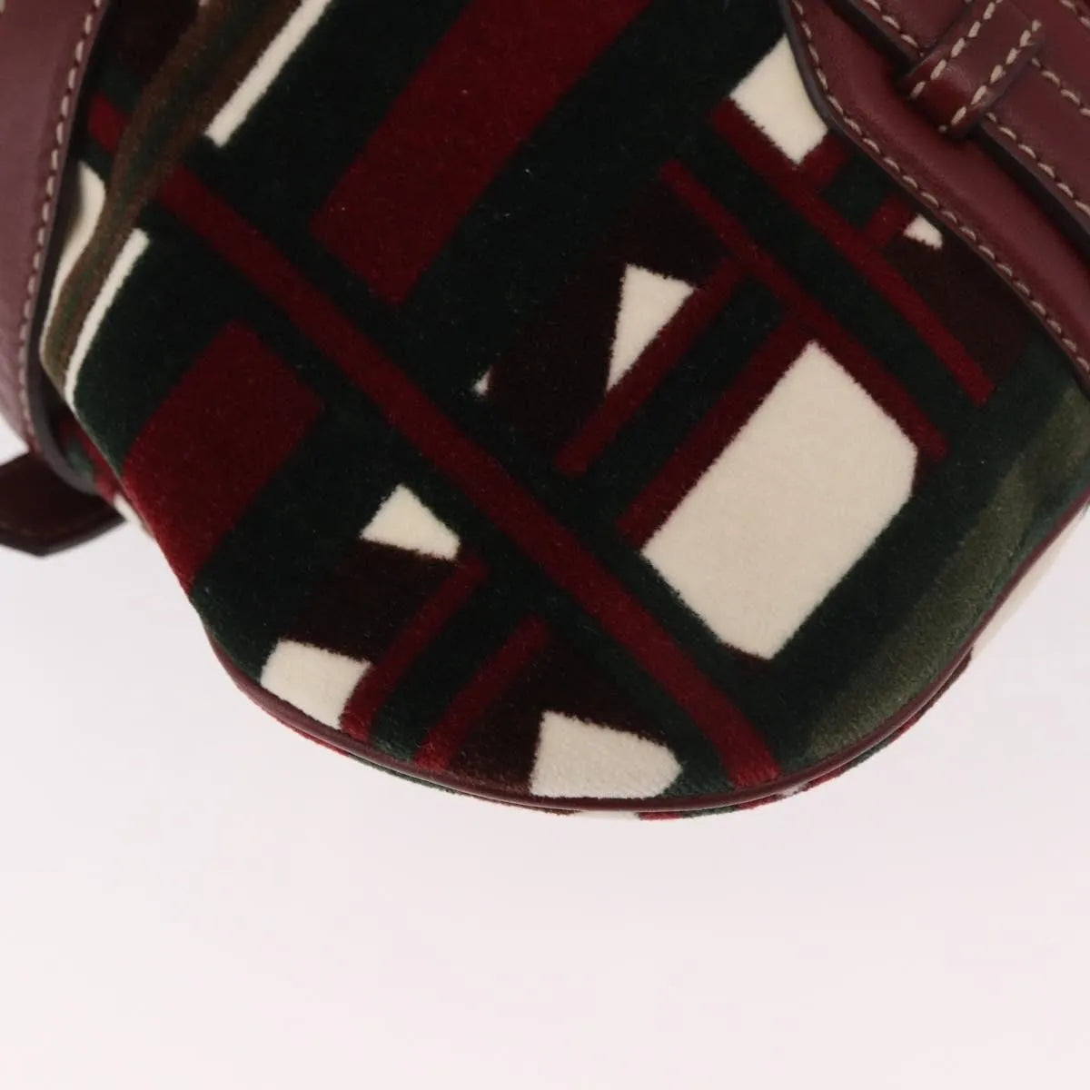Gucci Vintage Jackie Shoulder Canvas and Leather, Green, Canvas, Shoulder Bag