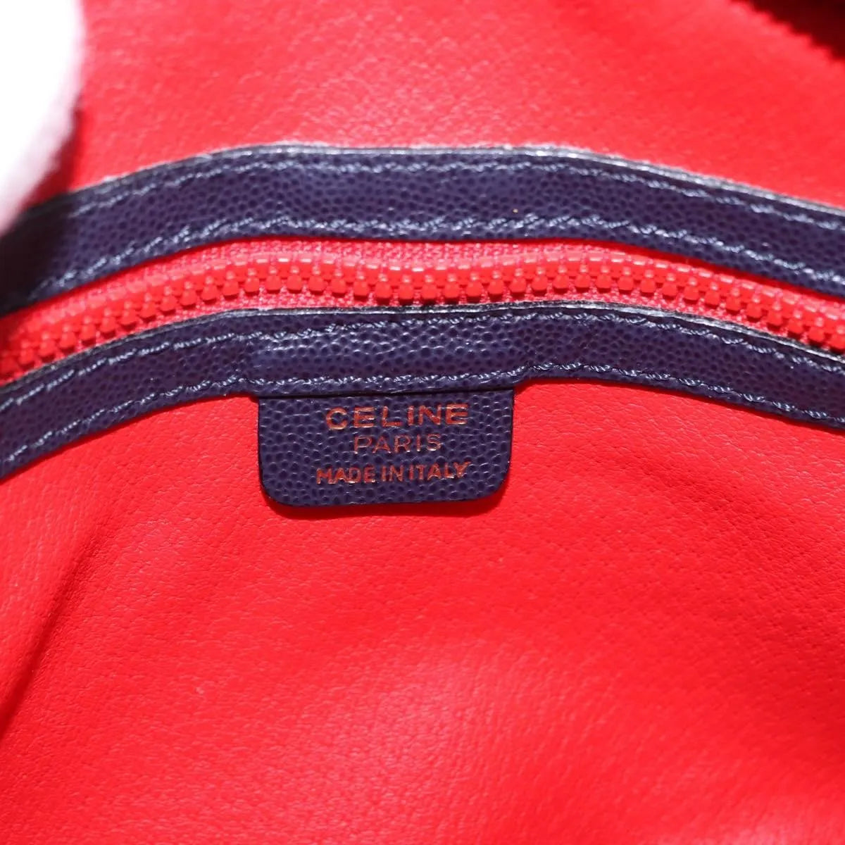 Celine Vintage Leather, Navy, Leather, Shoulder Bag
