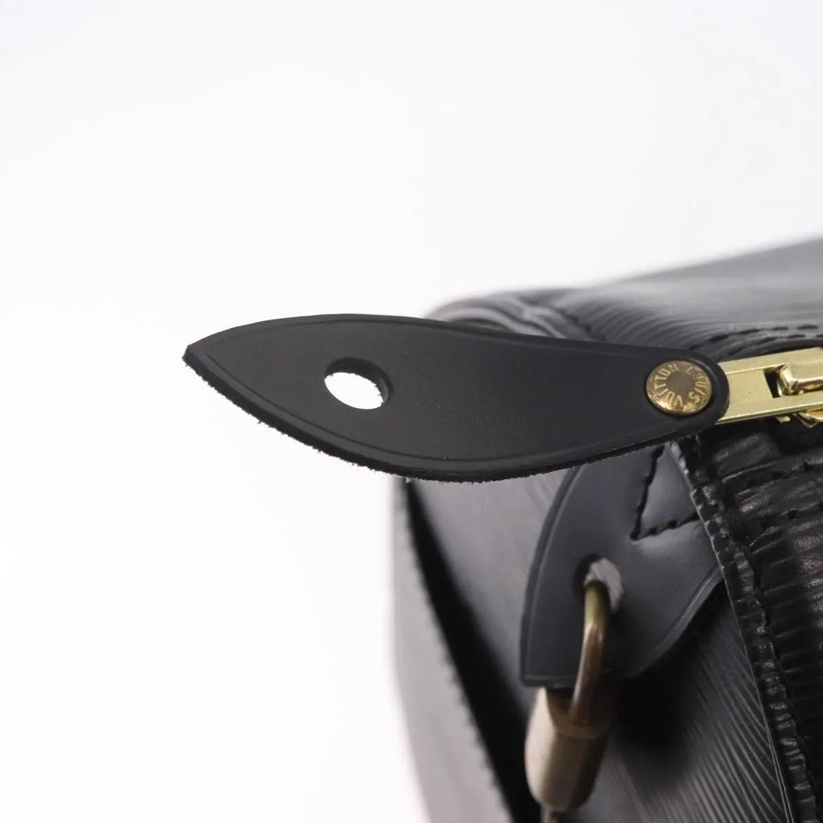 Louis Vuitton Speedy Epi Leather, Black, Leather, Handbag