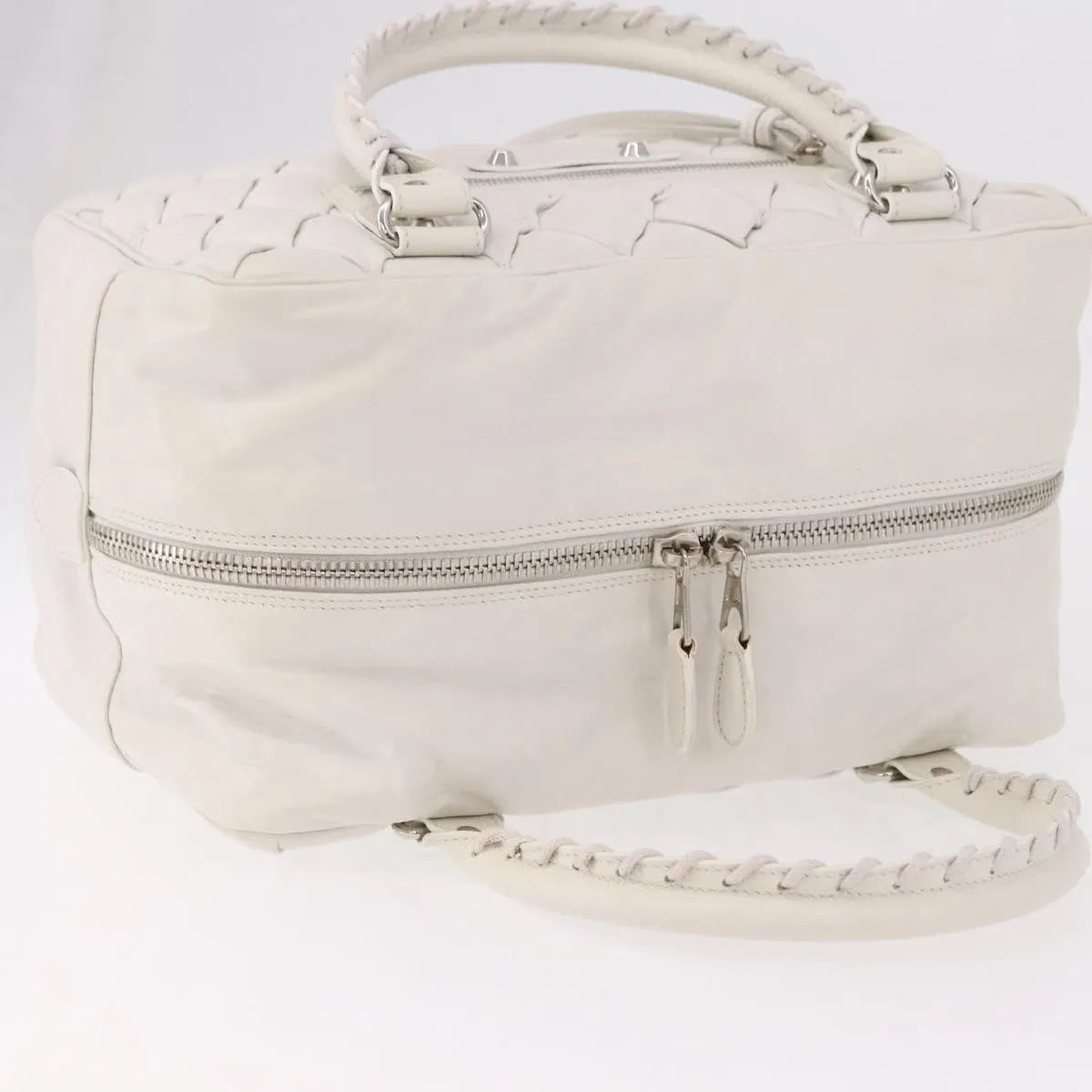 Balenciaga Matelasse Leather, White, Leather, Handbag