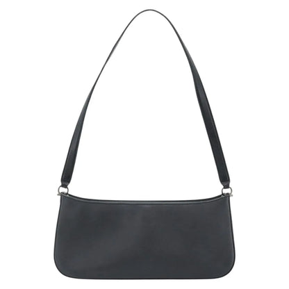 Salvatore Ferragamo Gancini Leather, Black, Leather, Shoulder Bag