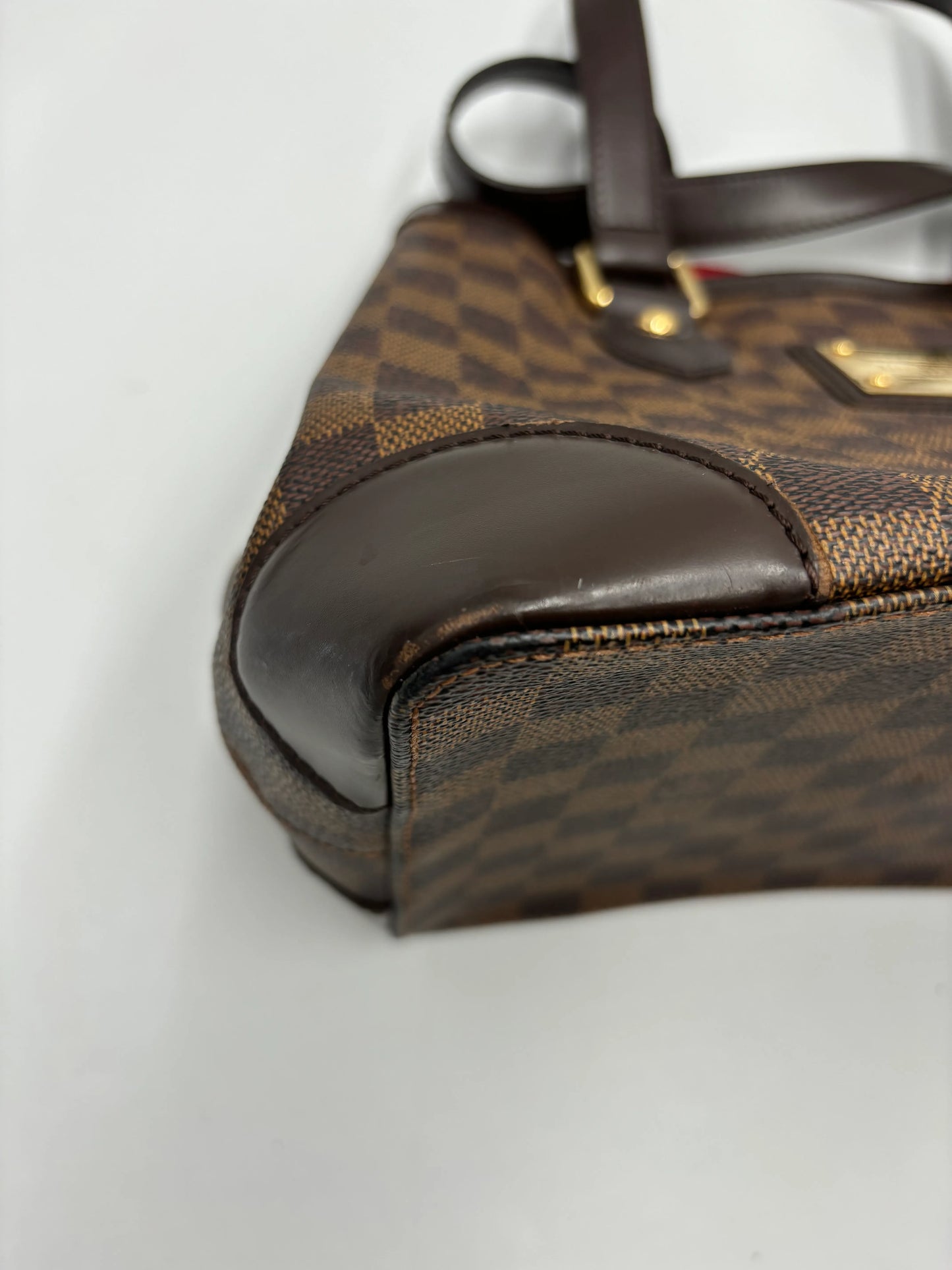 Louis Vuitton Hampstead Damier Ebene, Brown, Canvas, Tote Bag