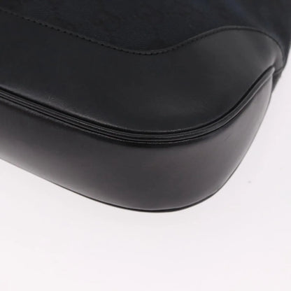 Gucci Vintage Jackie O Hobo Canvas and leather, Black, Canvas, Shoulder Bag