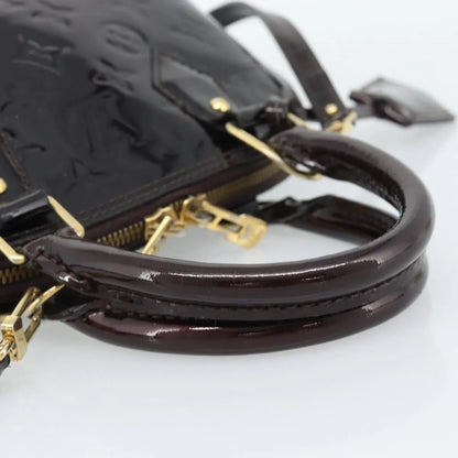 Louis Vuitton Alma Patent Leather, Brown, Patent Leather, Handbag