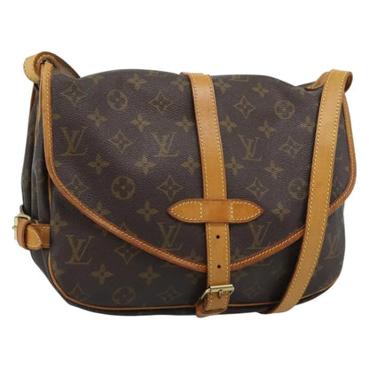 Louis Vuitton Saumur Monogram Canvas, Brown, Canvas, Shoulder Bag