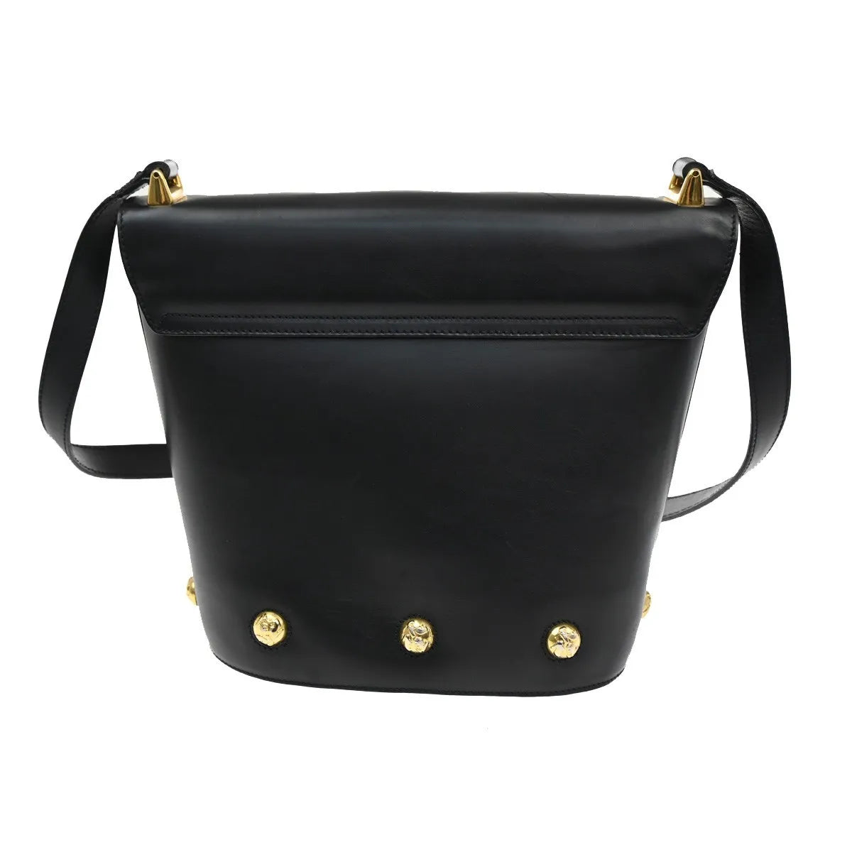 Salvatore Ferragamo Vintage Leather, Black, Leather, Shoulder Bag