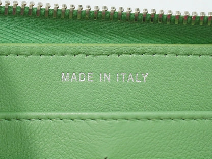 Chanel Wild Stitch Topics Wallet Lambskin, Green, Leather, Wallet