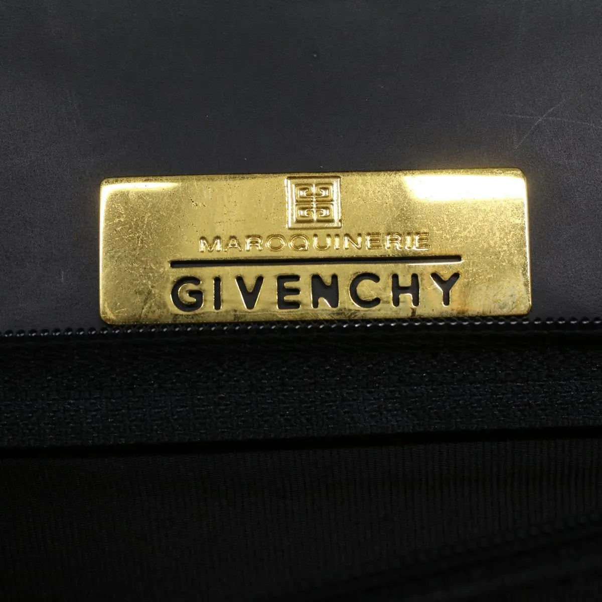 Givenchy Vintage 4G Leather, Black, Leather, Handbag