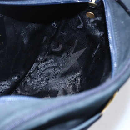 Salvatore Ferragamo Vala Leather, Navy, Leather, Shoulder Bag
