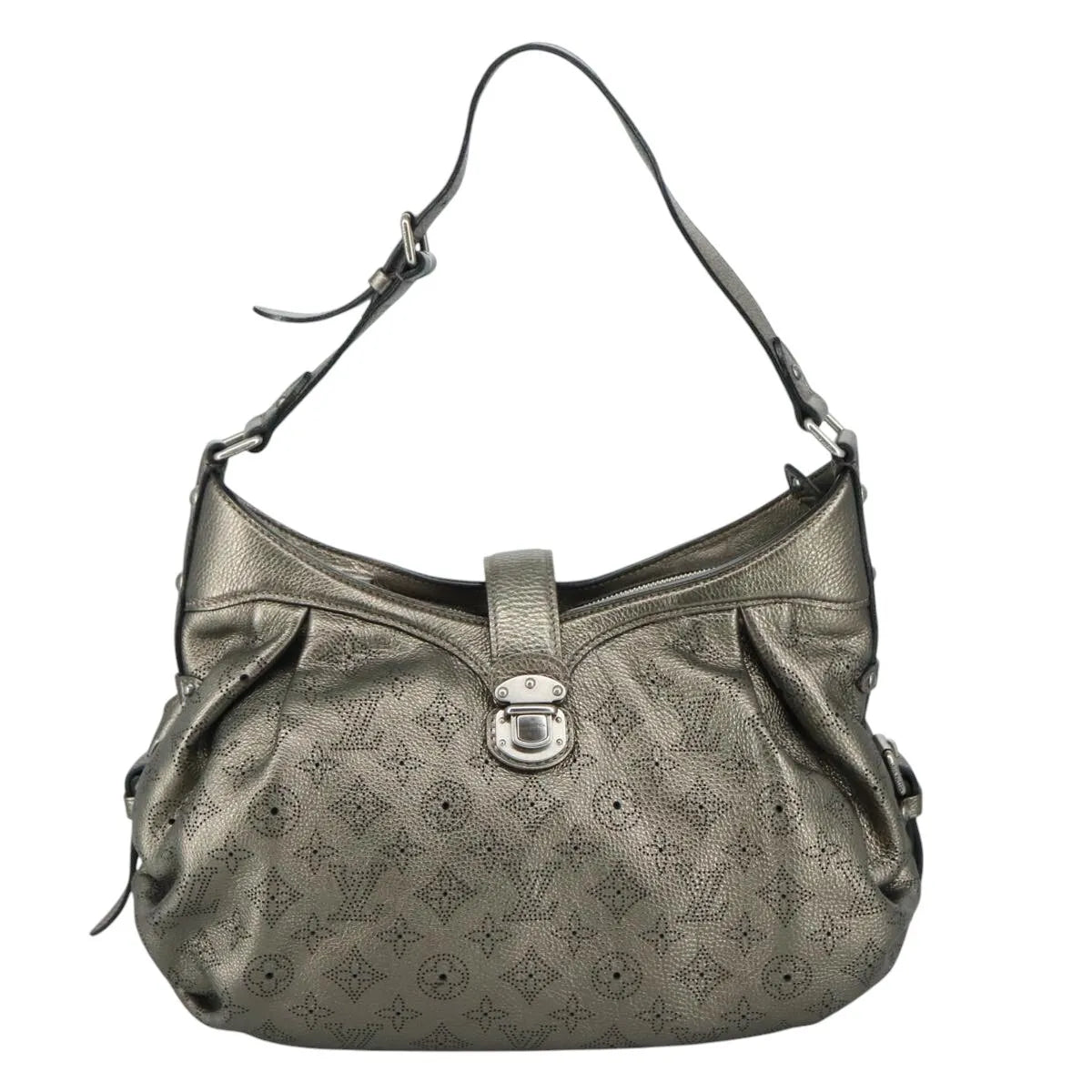 Louis Vuitton Mahina Monogram leather, Metallic, Canvas, Shoulder Bag