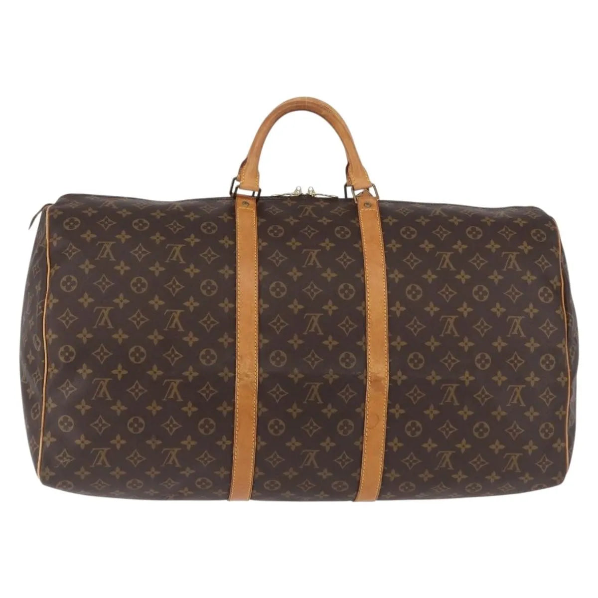 Louis Vuitton Keepall Monogram, Brown, Canvas, Travel Bag
