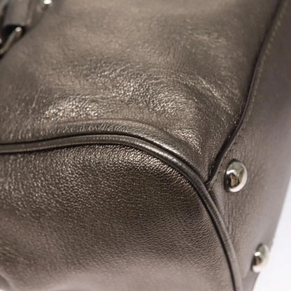 Salvatore Ferragamo Sofia Satchel Leather, Silver, Leather, Handbag