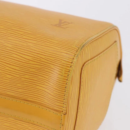 Louis Vuitton Speedy Epi, Yellow, Leather, Handbag