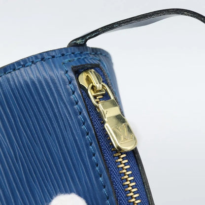 Louis Vuitton Soufflot Pochette Epi Leather, Blue, Leather, Clutch