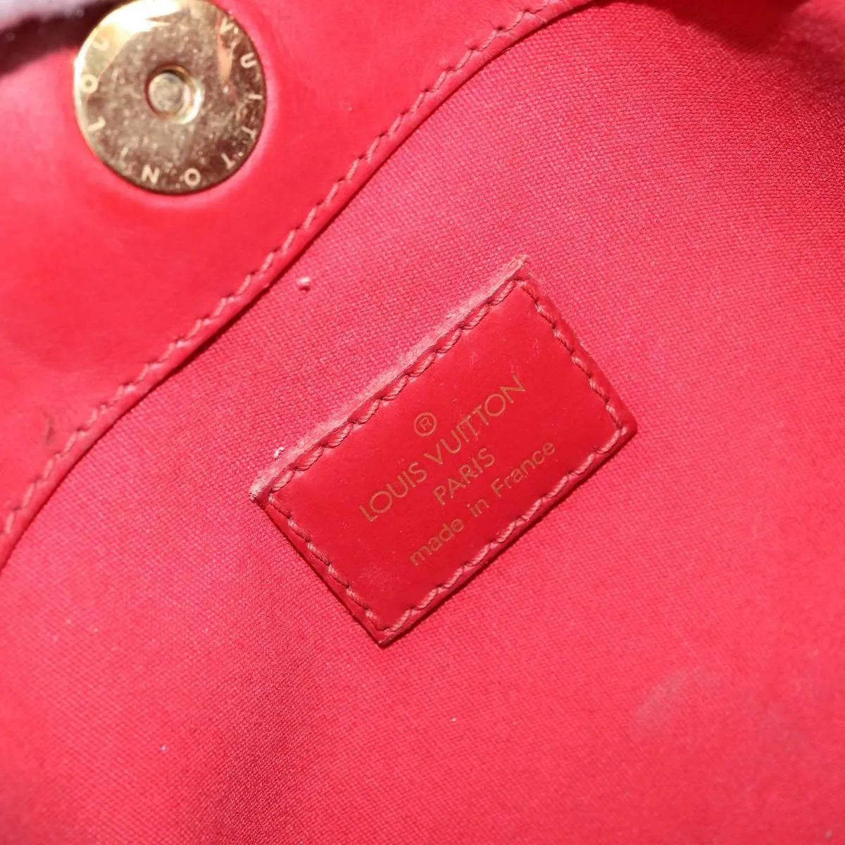 Louis Vuitton Mandara Epi Leather, Red, Leather, Shoulder Bag