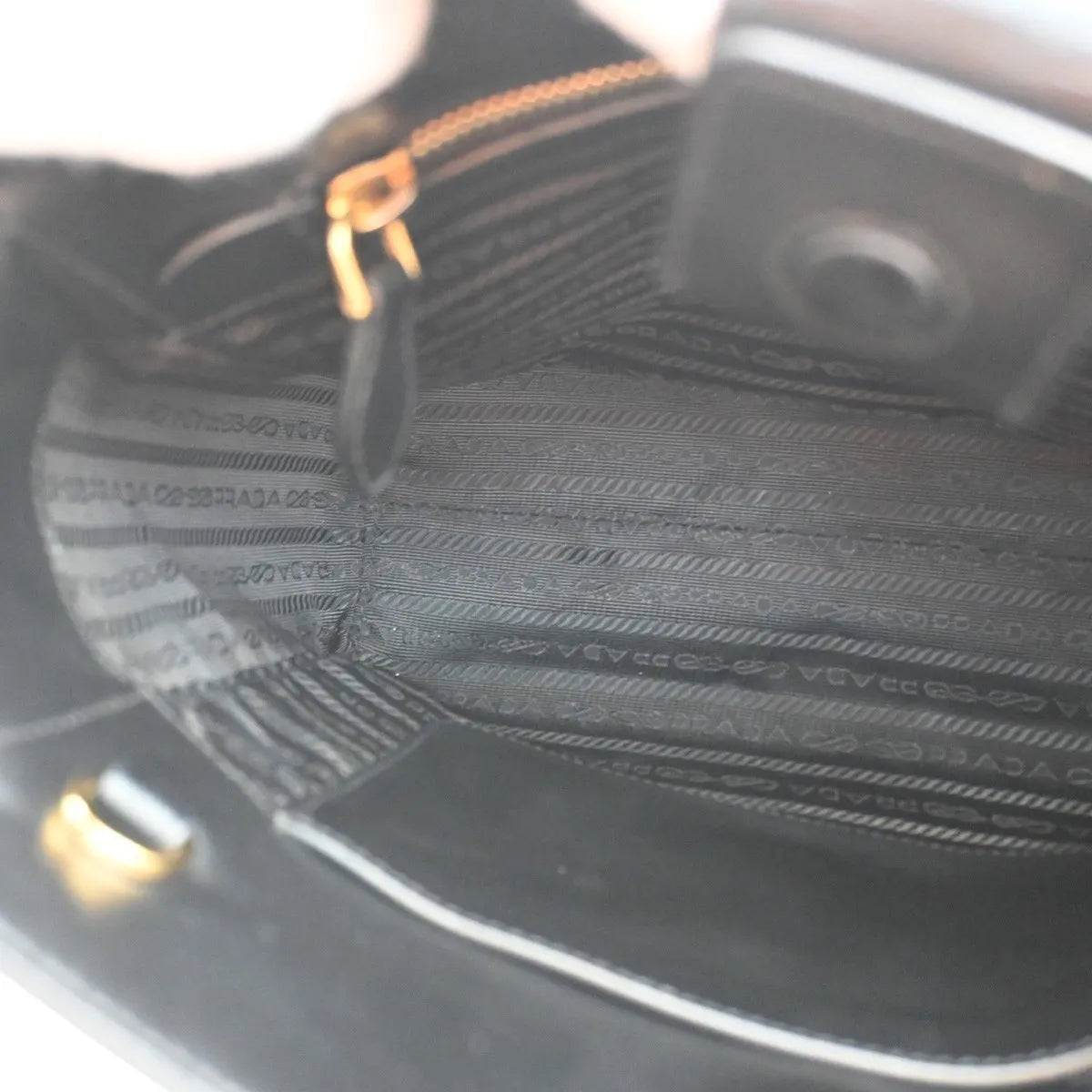 Prada Re-Edition Galleria Tote Saffiano Leather, Black, Leather, Tote Bag