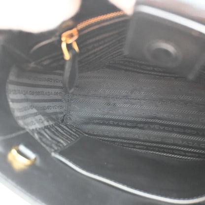 Prada Re-Edition Galleria Tote Saffiano Leather, Black, Leather, Tote Bag