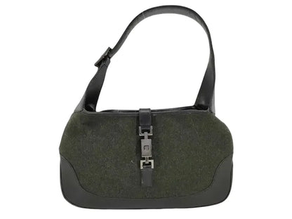 Gucci Jackie Hobo Suede and leather, Black, Leather, Shoulder Bag