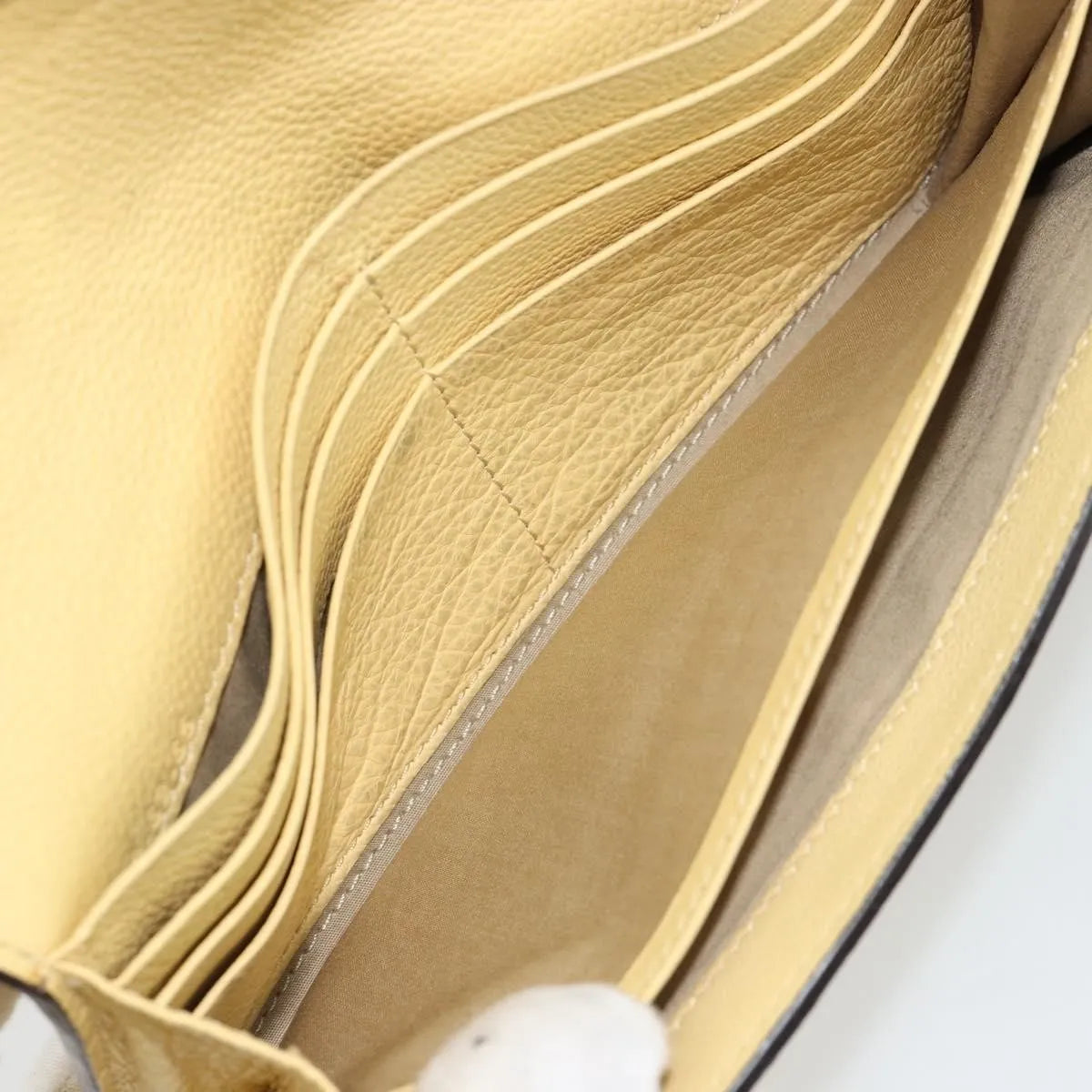 Chloe Marcie Continental Leather, Yellow, Leather, Wallet
