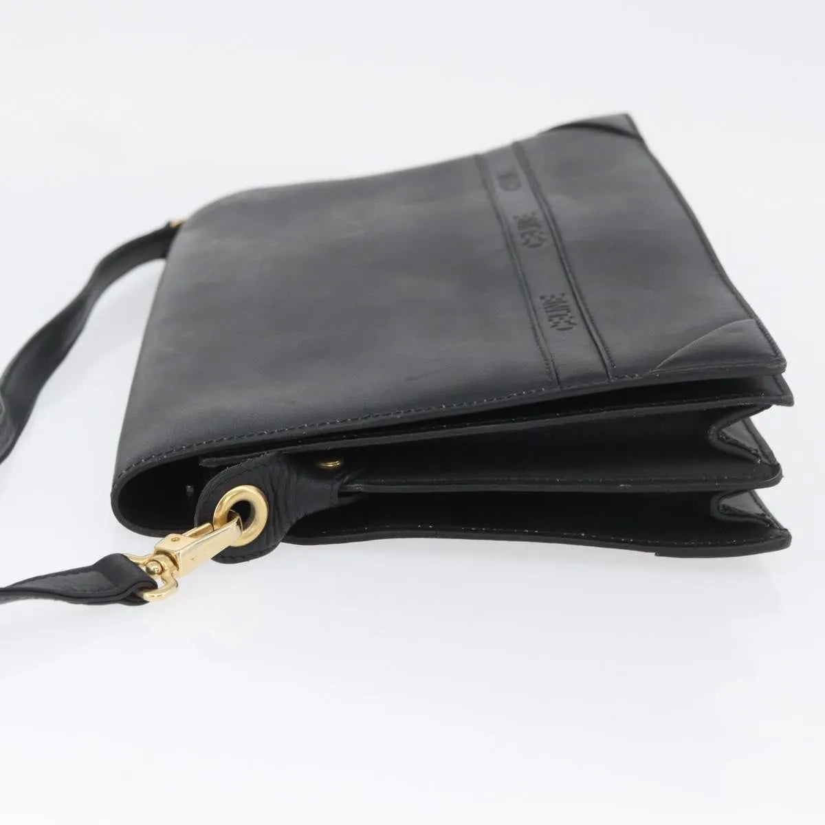 Celine Vintage Leather, Black, Leather, Shoulder Bag