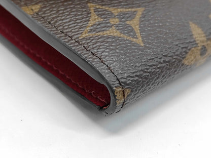 Louis Vuitton Emilie Monogram Canvas, Brown, Canvas, Wallet