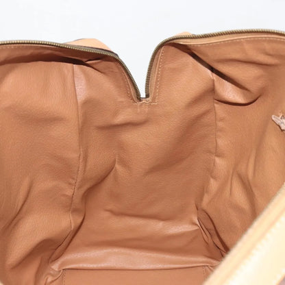 Celine boston Macadam Canvas, Brown, PVC, Travel Bag