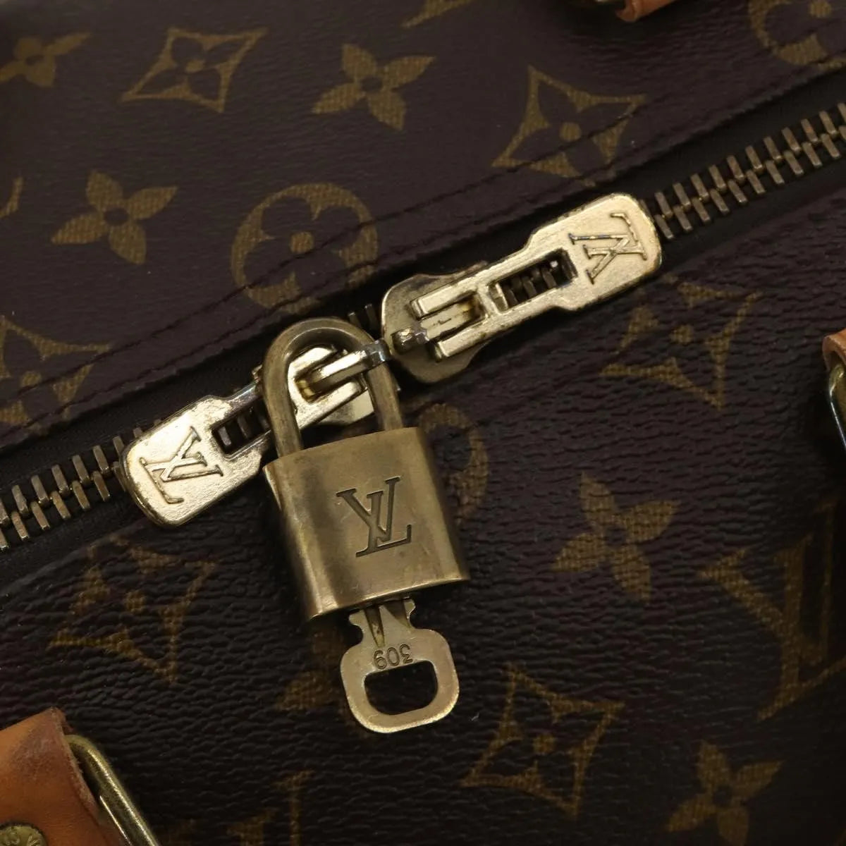 Louis Vuitton Keepall Monogram Canvas, Brown, Canvas, Travel Bag