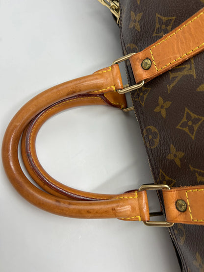 Louis Vuitton keepall bandoulière monogram, Brown, Canvas, Handbag